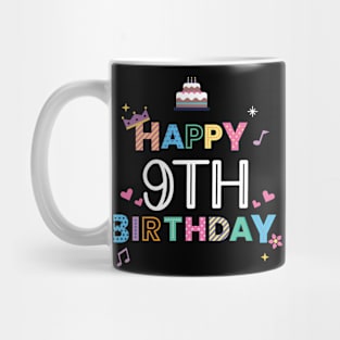 Happy Birthday 9. Geburtstag Mug
